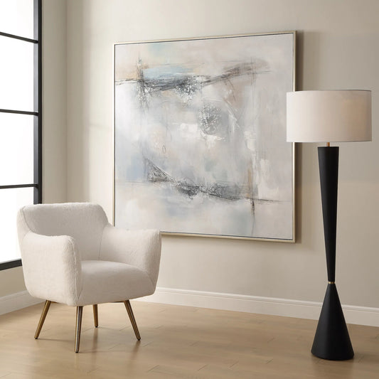 Contort Hand Painted Abstract Art by Uttermost. Made from canvas, pine wood, plastic, mdf in a transitional style.