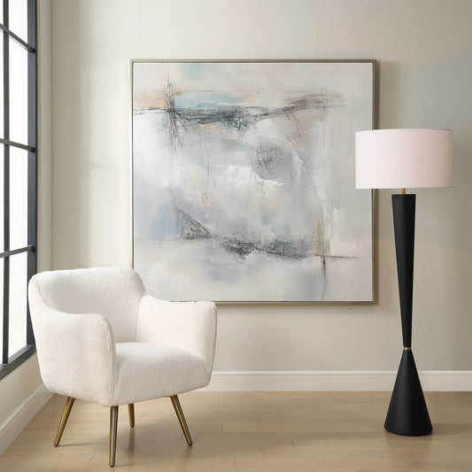 Contort Hand Painted Abstract Art by Uttermost. Made from canvas, pine wood, plastic, mdf in a unique style.