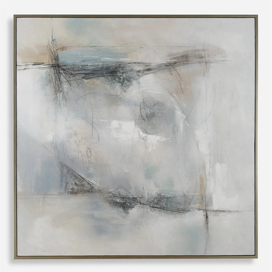 Contort Hand Painted Abstract Art by Uttermost. Made from canvas, pine wood, plastic, mdf in a unique style.