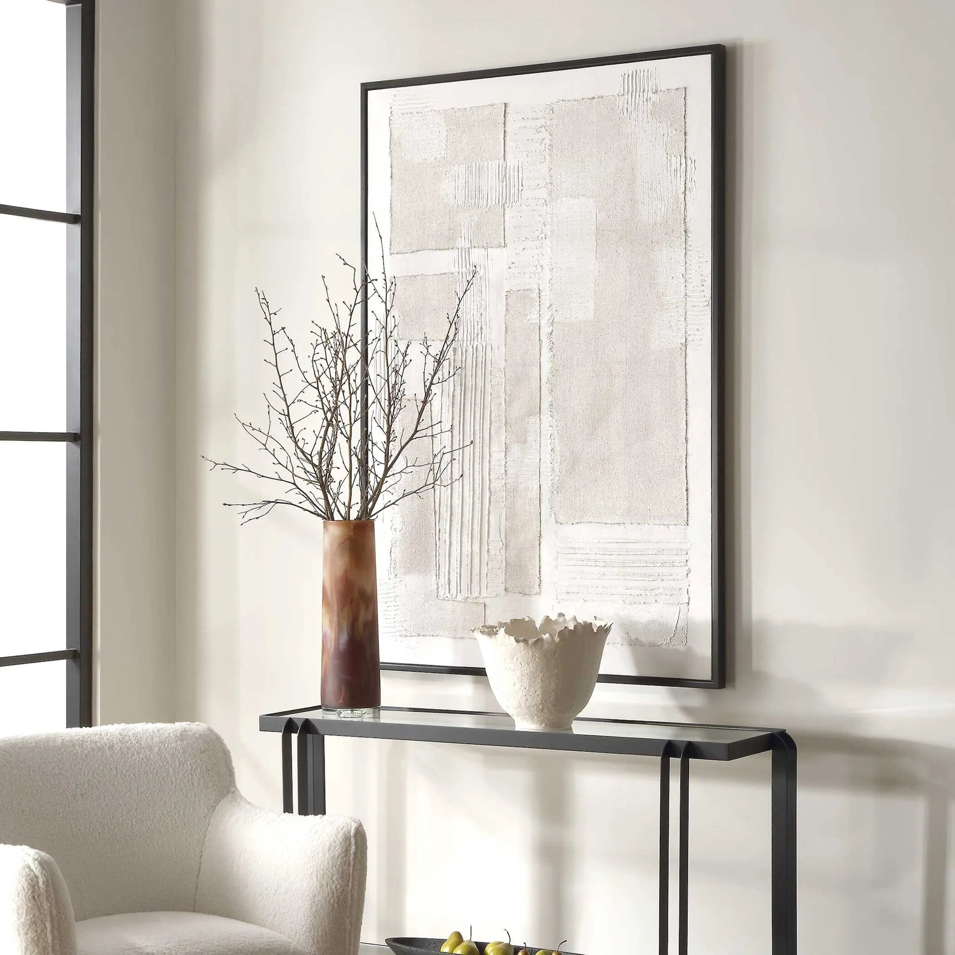 Clean Slate Hand Painted Canvas by Uttermost. Made from canvas, pine, plastic, mdf, acrylic in a unique style.