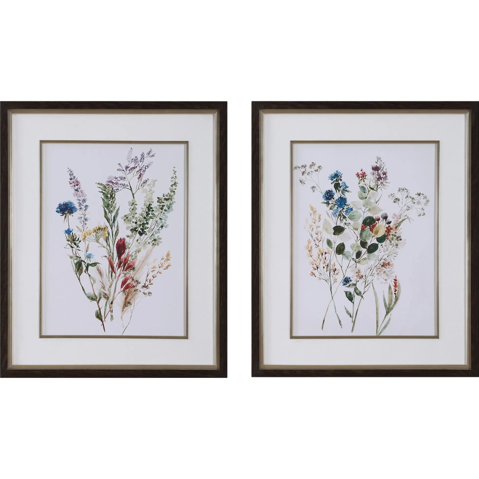 Delicate Flowers Framed Prints by Uttermost. Made from pine, plastic, glass, mdf, paper in a transitional style.