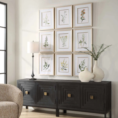 Botanical Flowers Framed Prints by Uttermost. Made from plastic, glass, mdf, paper in a transitional style.