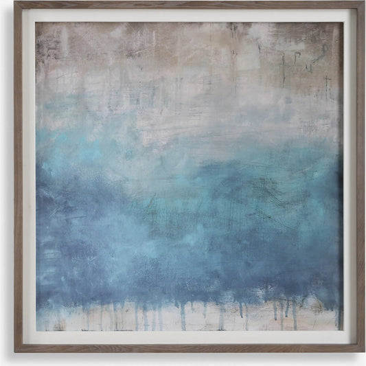 Serenity Paused Framed Abstract Print by Uttermost. Made from pine, mdf, veneer, paper, linen in a unique style.