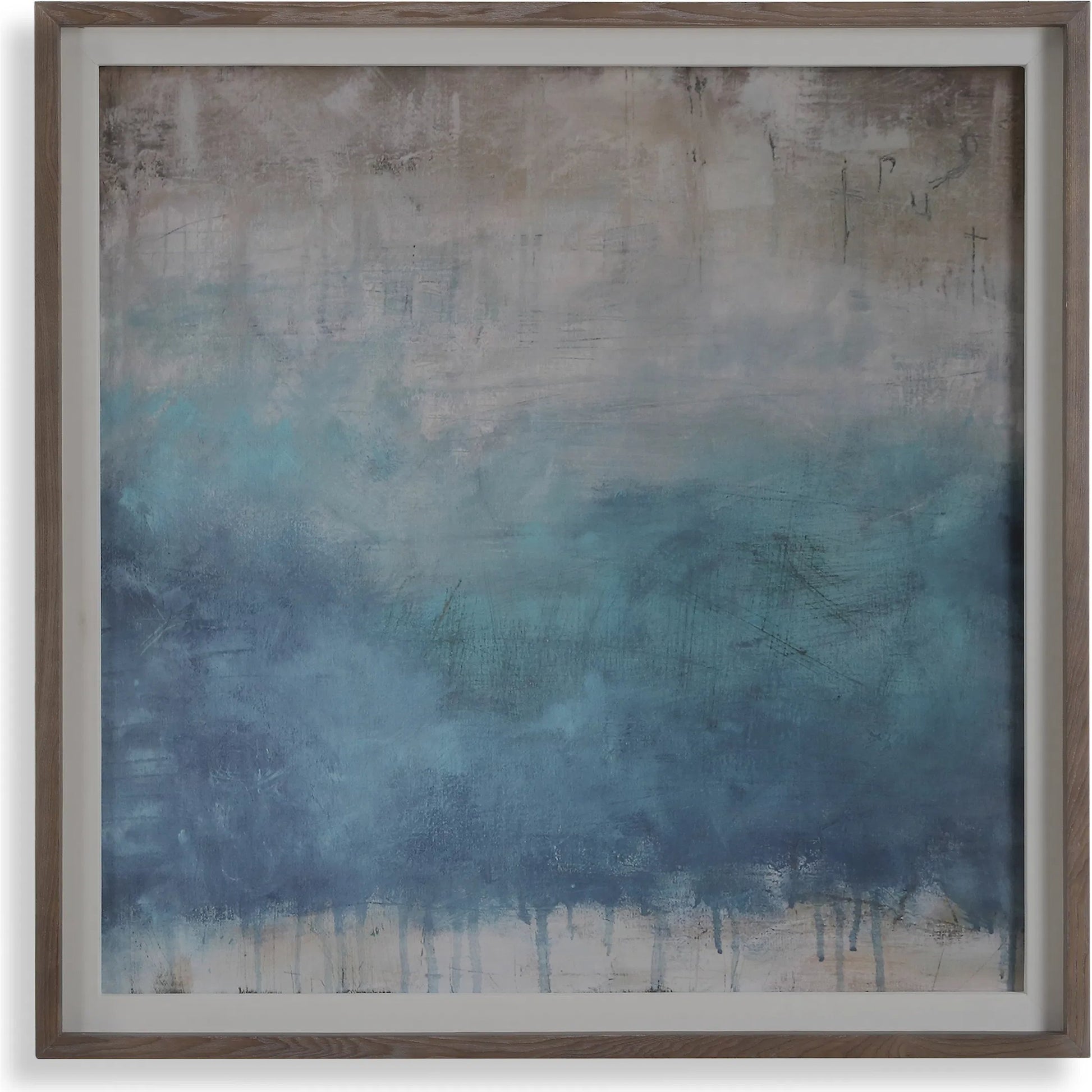 Serenity Paused Framed Abstract Print by Uttermost. Made from pine, mdf, veneer, paper, linen in a transitional style.