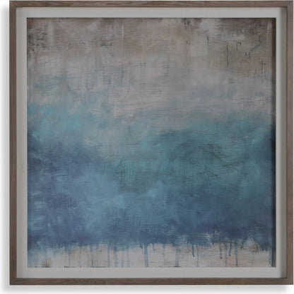Serenity Paused Framed Abstract Print by Uttermost. Made from pine, mdf, veneer, paper, linen in a transitional style.