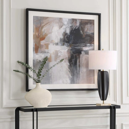 Wings Neutral Abstract Framed Print by Uttermost. Made from aluminium, pine, mdf, paper, linen in a eclectic & global style.
