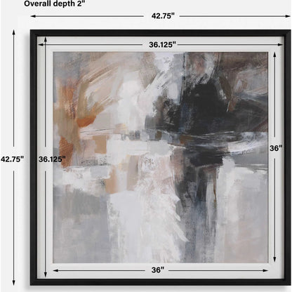 Wings Neutral Abstract Framed Print by Uttermost. Made from aluminium, pine, mdf, paper, linen in a eclectic & global style.