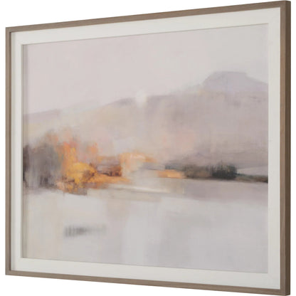 Memory of the West Landscape Print by Uttermost in gray. Made from pine, mdf, veneer, paper, linen in a transitional style.