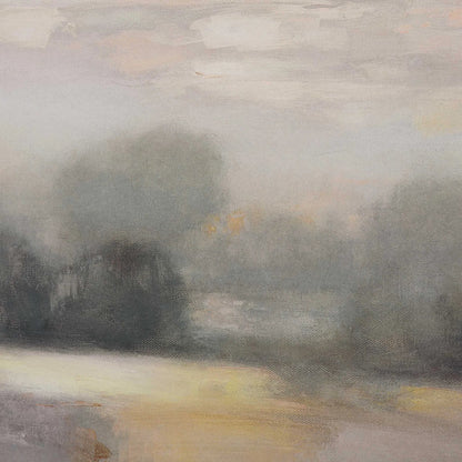 Atmospheric Neutral Landscape Print by Uttermost. Made from alumnium, pine, mdf, paper, linen in a traditional style.