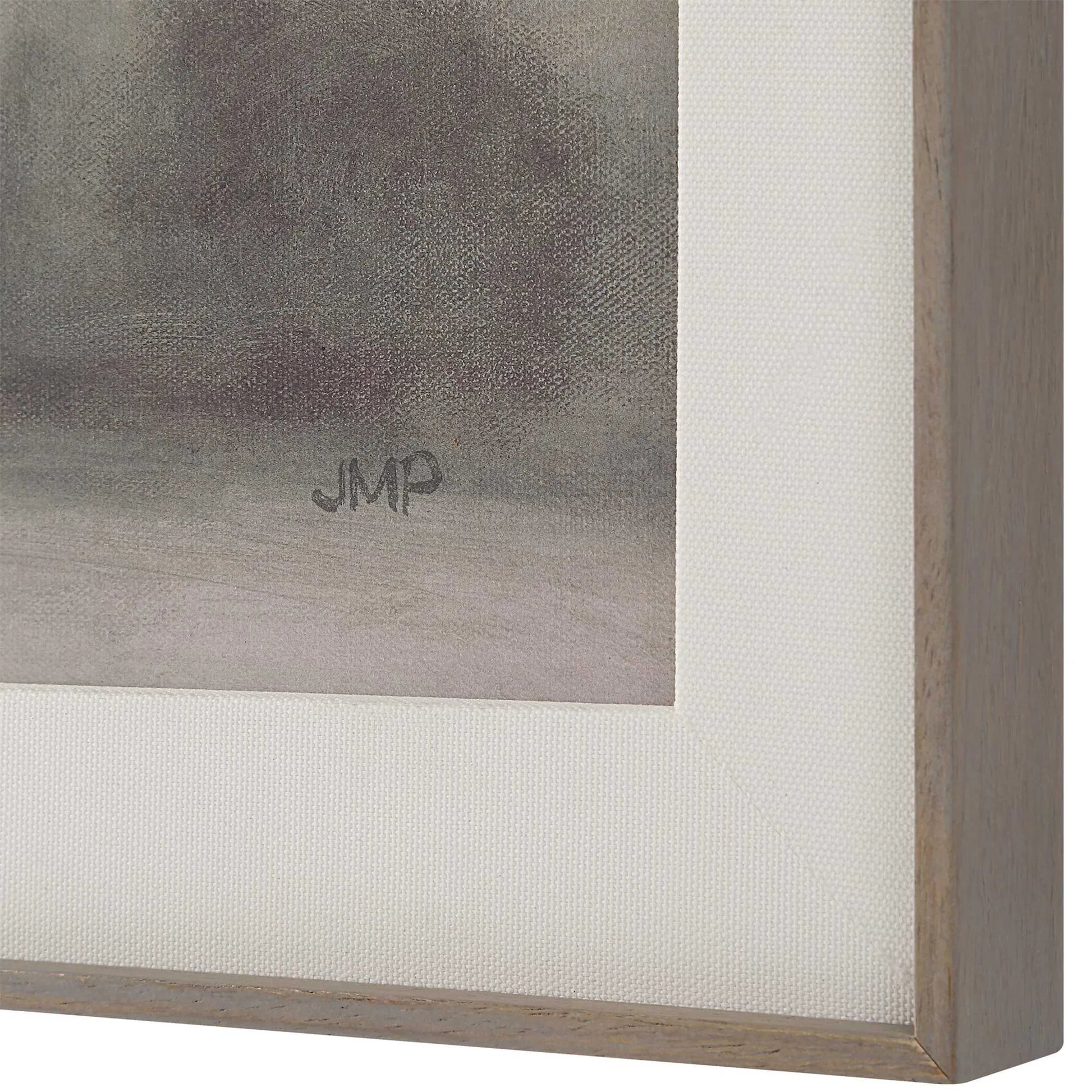 Atmospheric Neutral Landscape Print by Uttermost. Made from alumnium, pine, mdf, paper, linen in a traditional style.
