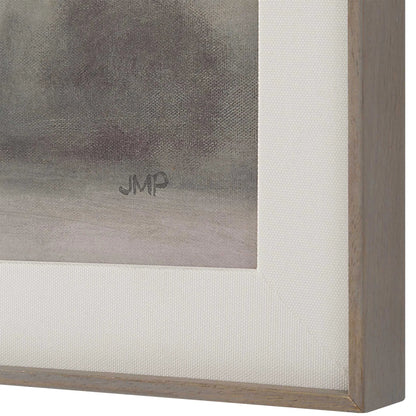 Atmospheric Neutral Landscape Print by Uttermost. Made from alumnium, pine, mdf, paper, linen in a traditional style.