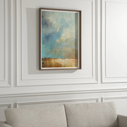 Vista Grande Framed Desertscape Print by Uttermost. Made from pine, mdf, veneer, paper, linen in a transitional style.