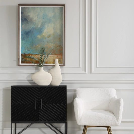 Vista Grande Framed Desertscape Print by Uttermost. Made from pine, mdf, veneer, paper, linen in a unique style.