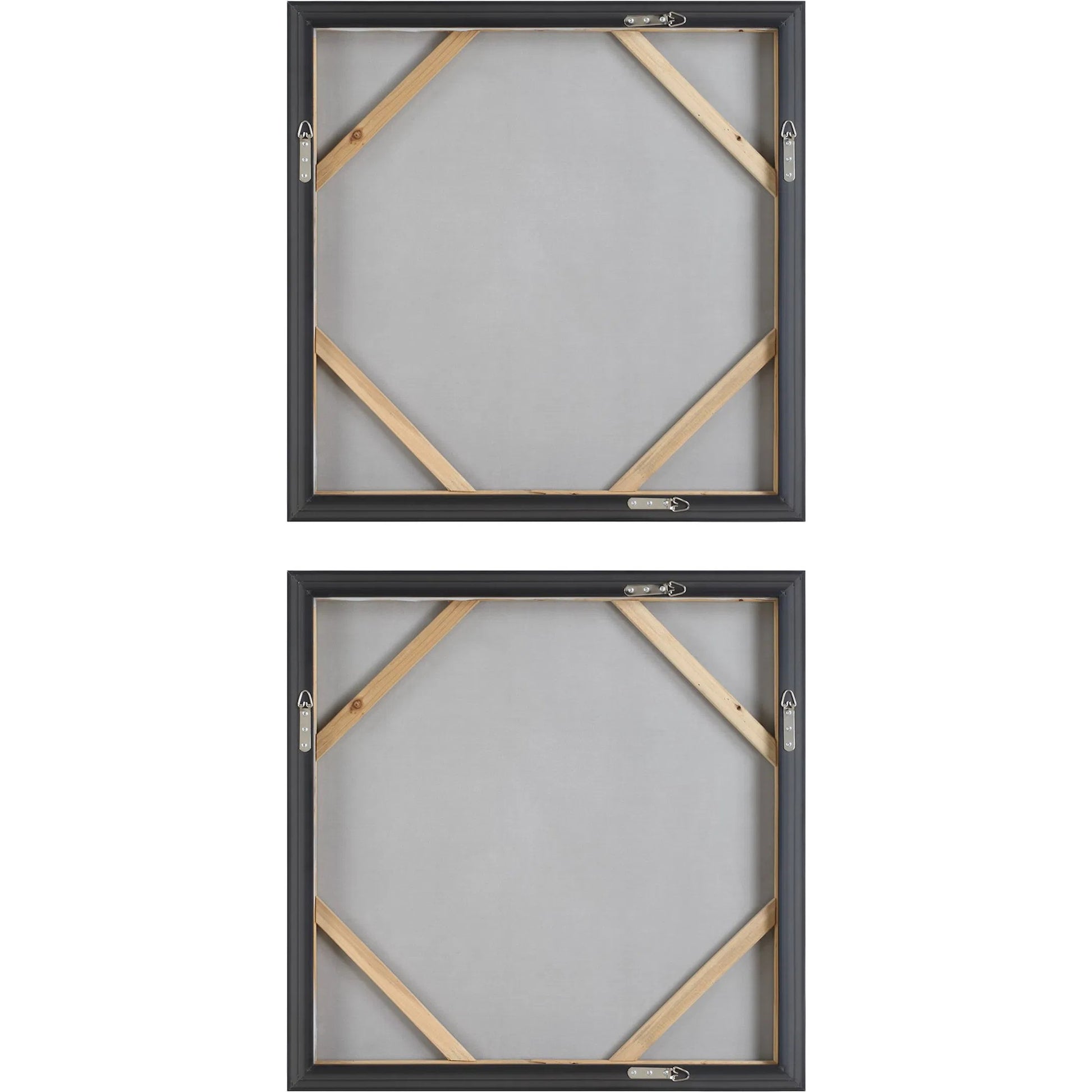 Unpredictable Hand Painted Canvases by Uttermost in champagne. Made from canvas, linen, gypsum, pine wood in a modern style.