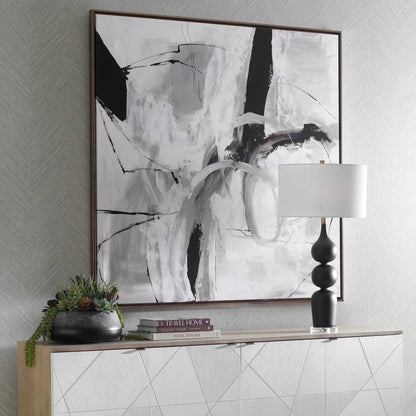 Looping Eternity Framed Abstract Art by Uttermost in bronze, gold. Made from solid wood, canvas in a modern style.