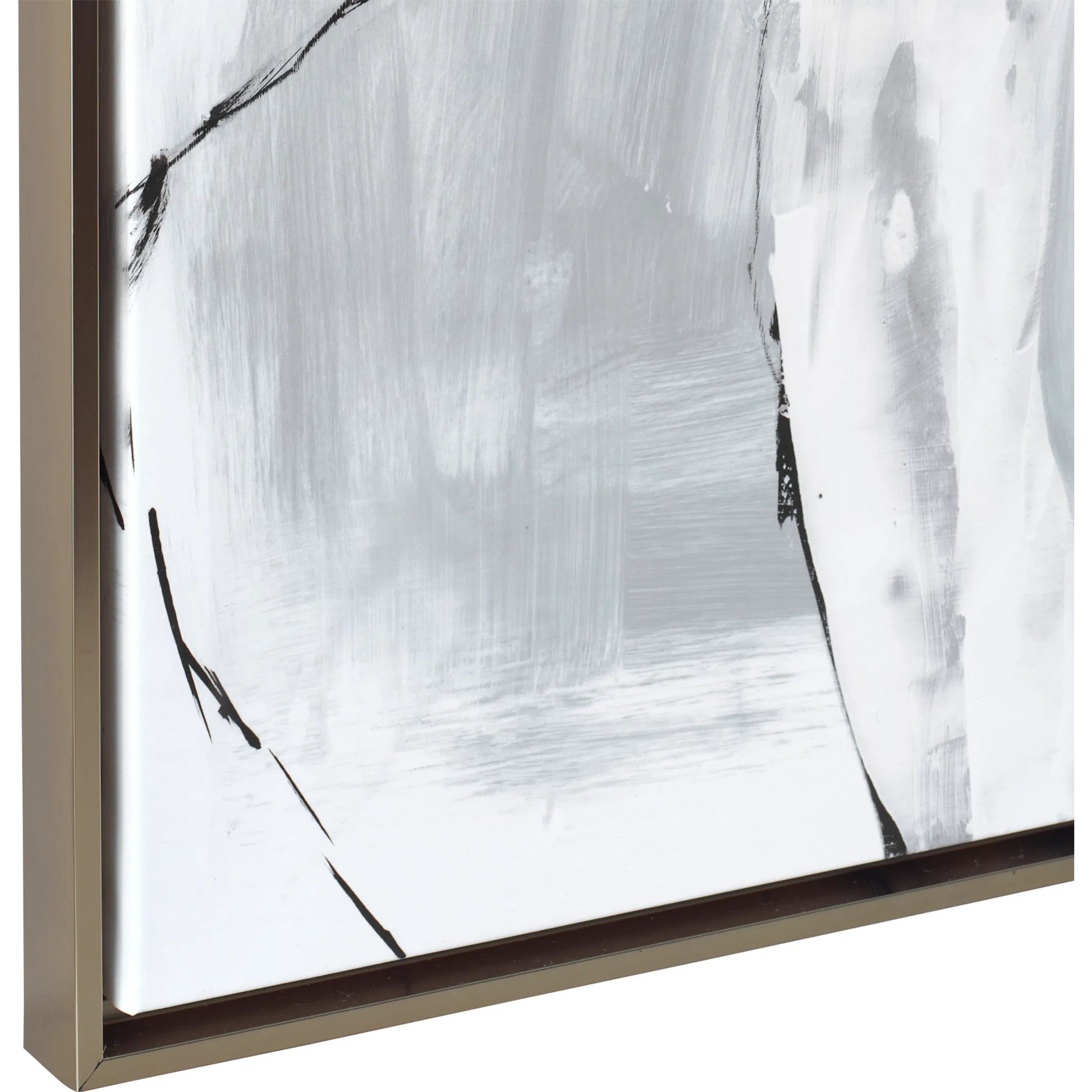 Looping Eternity Framed Abstract Art by Uttermost in bronze, gold. Made from solid wood, canvas in a modern style.