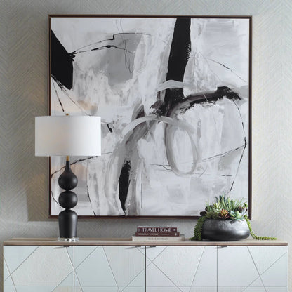 Looping Eternity Framed Abstract Art by Uttermost in bronze, gold. Made from solid wood, canvas in a modern style.