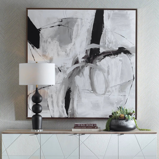 Looping Eternity Framed Abstract Art by Uttermost in bronze, gold. Made from solid wood, canvas in a unique style.
