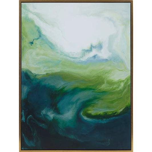 Serene Framed Abstract Art by Uttermost. Made from solid wood, canvas in a unique style.