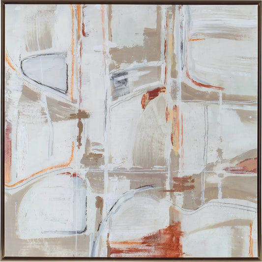 Neutral Nirvana Abstract Canvas Art by Uttermost. Made from solid wood, canvas in a unique style.