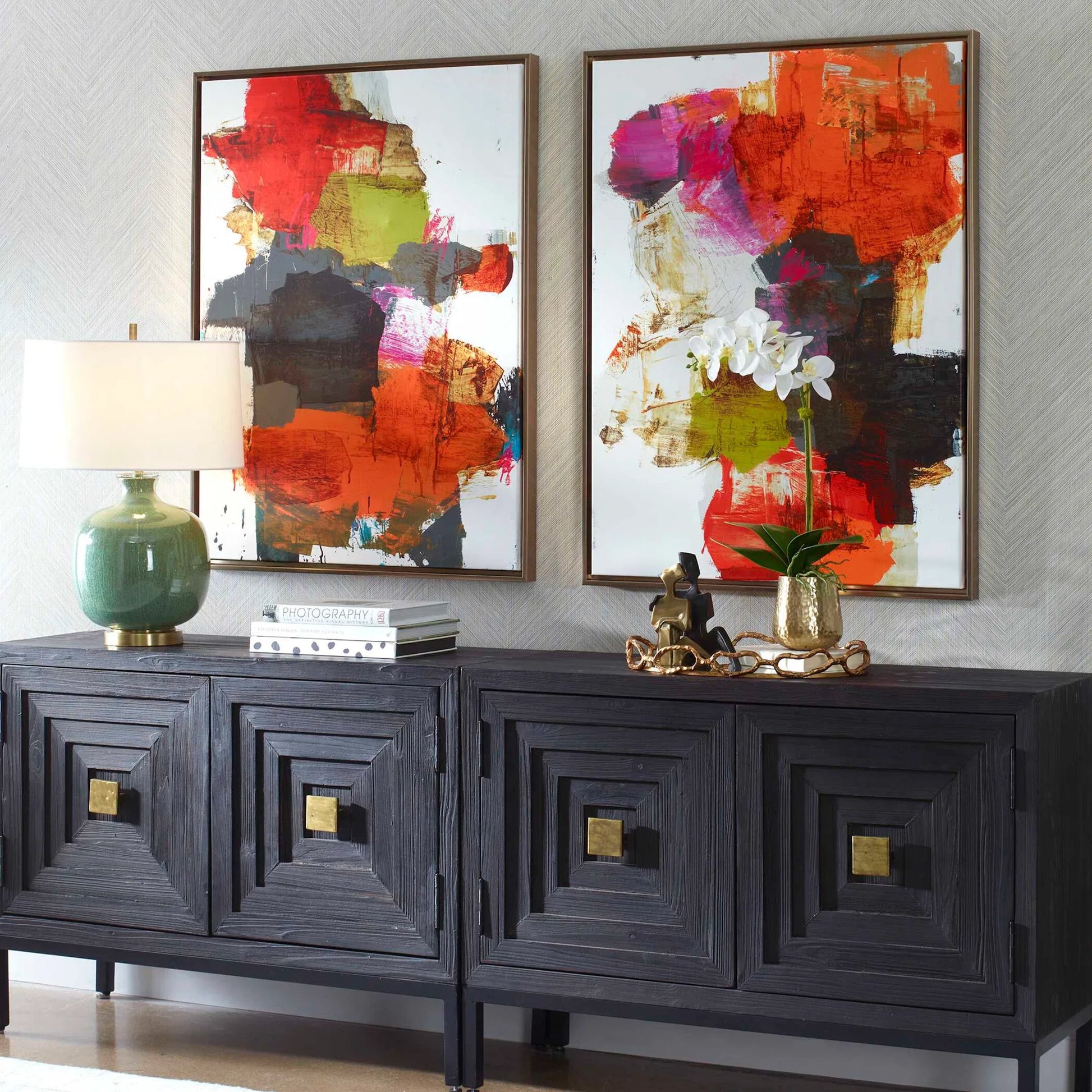 Tried and True Framed Abstract Art by Uttermost. Made from solid wood, canvas in a eclectic & global style.