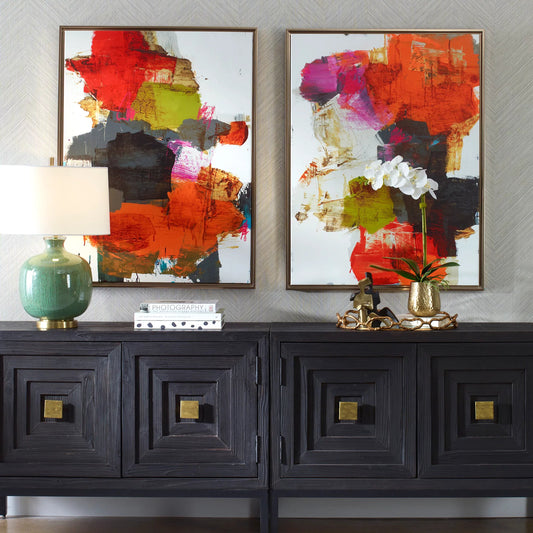 Tried and True Framed Abstract Art by Uttermost. Made from solid wood, canvas in a unique style.