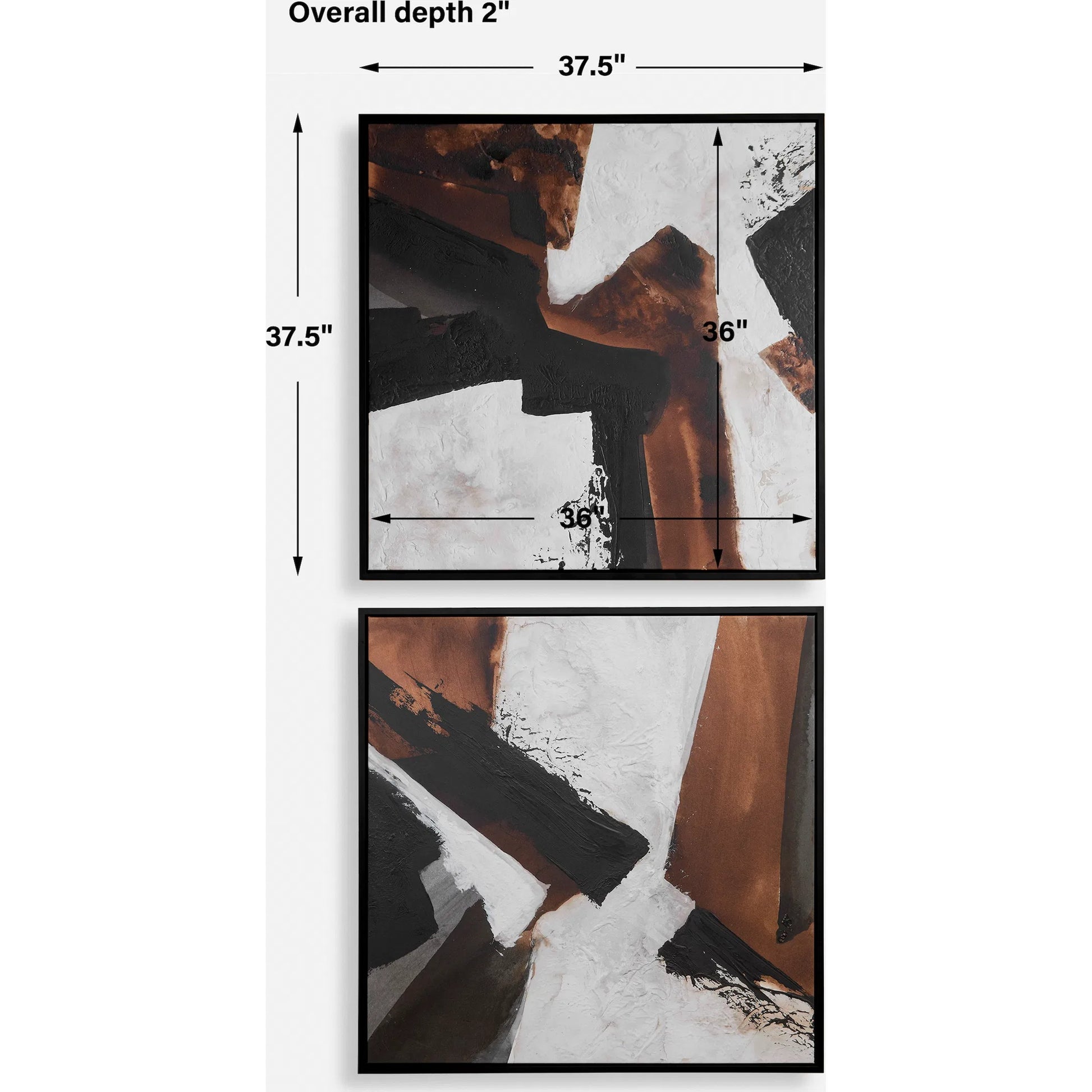 Tactile Inspiration Framed Abstract Art by Uttermost. Made from solid wood, canvas in a eclectic & global style.