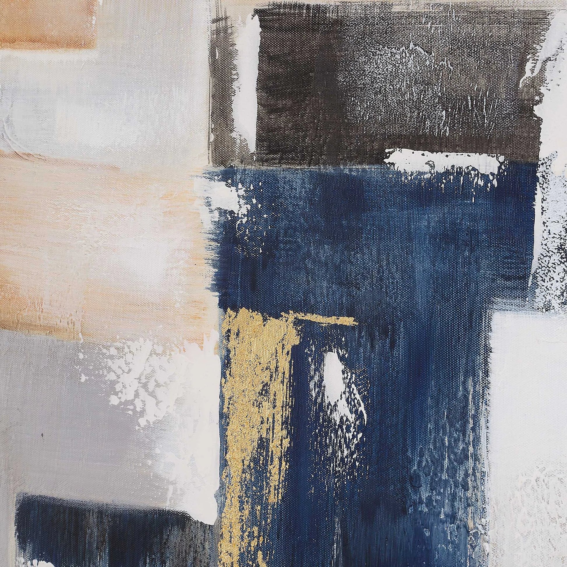 Waterfront Geometric Abstract Art by Uttermost. Made from canvas, plastic, pine, mdf, acrylic in a modern style.