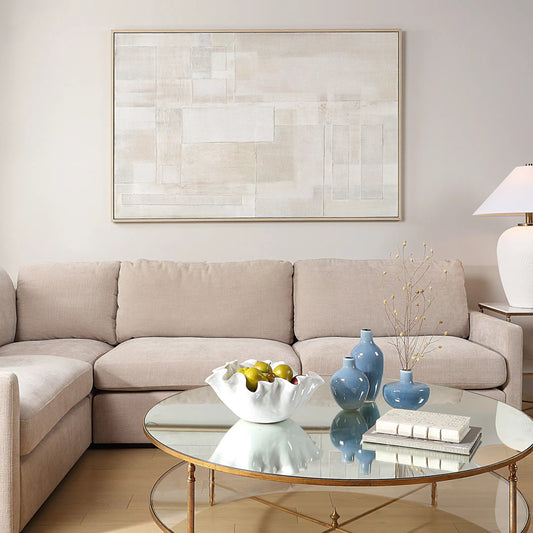 Erase Canvas Abstract Art by Uttermost. Made from canvas, pine, linen, mdf, acrylic in a unique style.