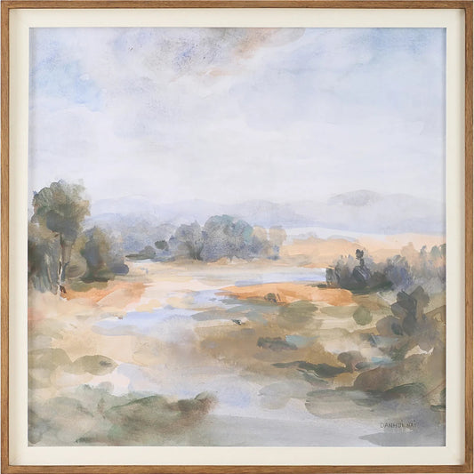 River Afternoon Landscape Print by Uttermost. Made from pine, mdf, linen, paper in a unique style.