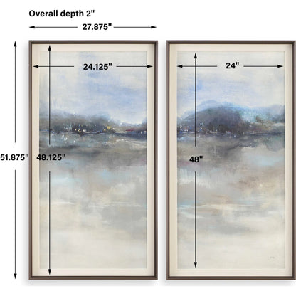 Thinking of You Landscape Prints by Uttermost. Made from aluminium, pine, mdf, paper, linen in a transitional style.