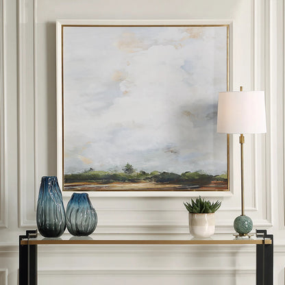 Whispering Cloudscapes Landscape Print by Uttermost. Made from pine, mdf, paper, veneer, linen in a cottage & farmhouse style.