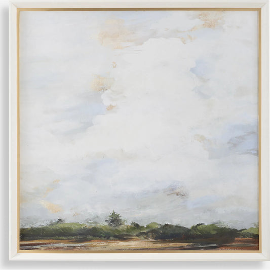 Whispering Cloudscapes Landscape Print by Uttermost. Made from pine, mdf, paper, veneer, linen in a unique style.