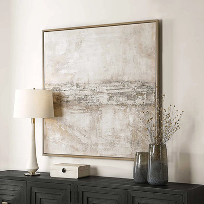 Desert Oasis Abstract Canvas Art by Uttermost. Made from canvas, pine wood, plastic, mdf in a transitional style.