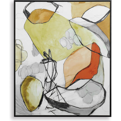 Improvision Framed Abstract Art by Uttermost. Made from solid wood, canvas in a eclectic & global style.