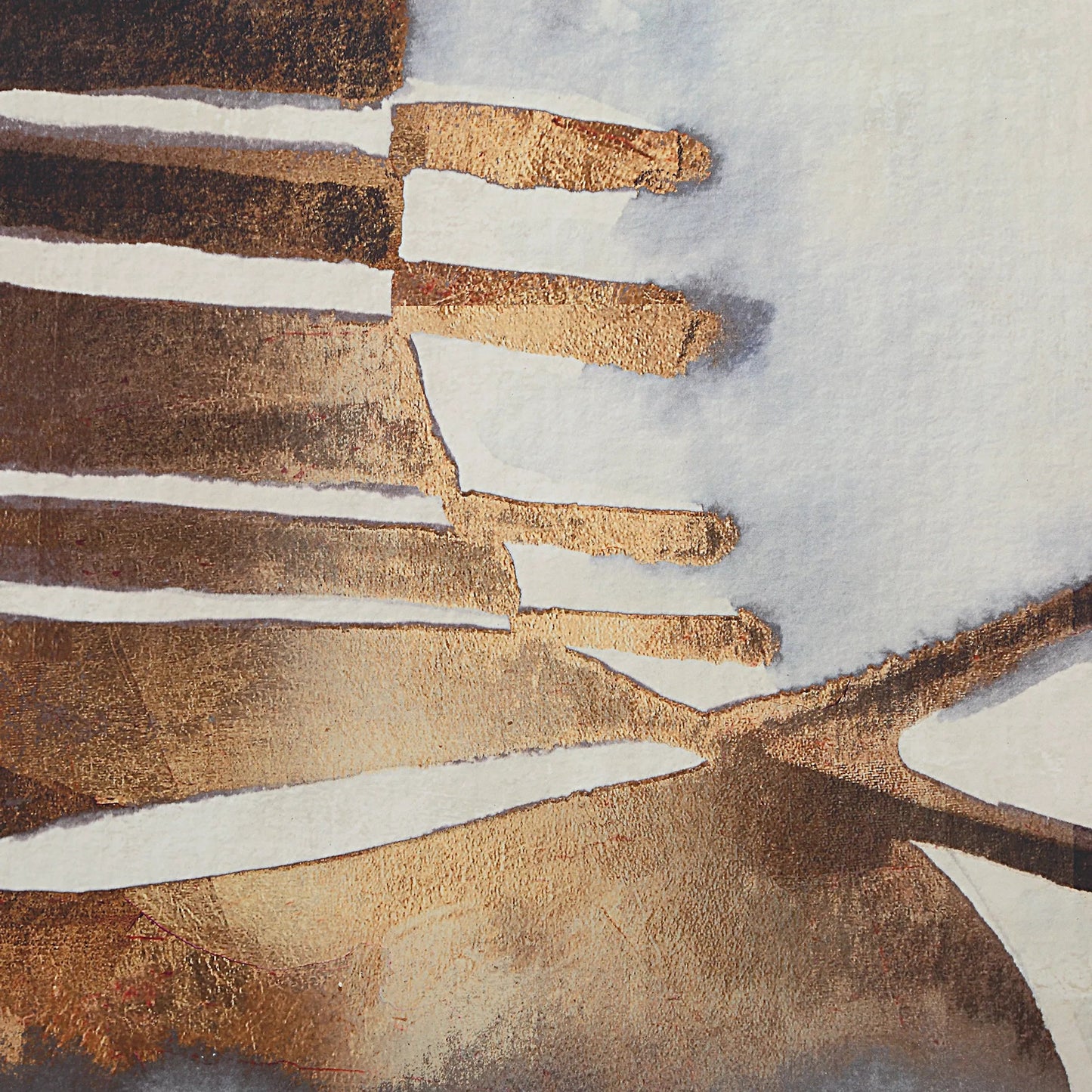 002 SI-2295332 | Closeup | Vetrina Framed Abstract Prints by Uttermost. Made from pine, mdf, veneer, paper, linen in a eclectic & global style.