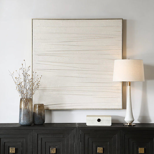 Walking the Line Minimalist Canvas Art by Uttermost. Made from pinewood, canvas, mdf, ps frame in a unique style.