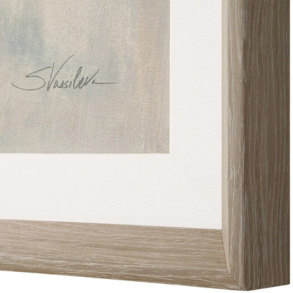 Uphill Framed Abstract Print by Uttermost. Made from pine, mdf, veneer, paper, linen in a eclectic & global style.