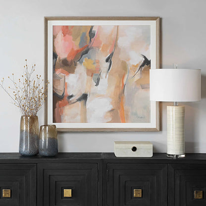 Uphill Framed Abstract Print by Uttermost. Made from pine, mdf, veneer, paper, linen in a eclectic & global style.