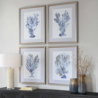 Shibori Coral Framed Prints by Uttermost. Made from plasti, glass, mdf, paper, linen, veneer in a unique style.