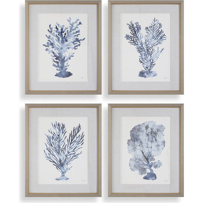 Shibori Coral Framed Prints by Uttermost. Made from plasti, glass, mdf, paper, linen, veneer in a unique style.