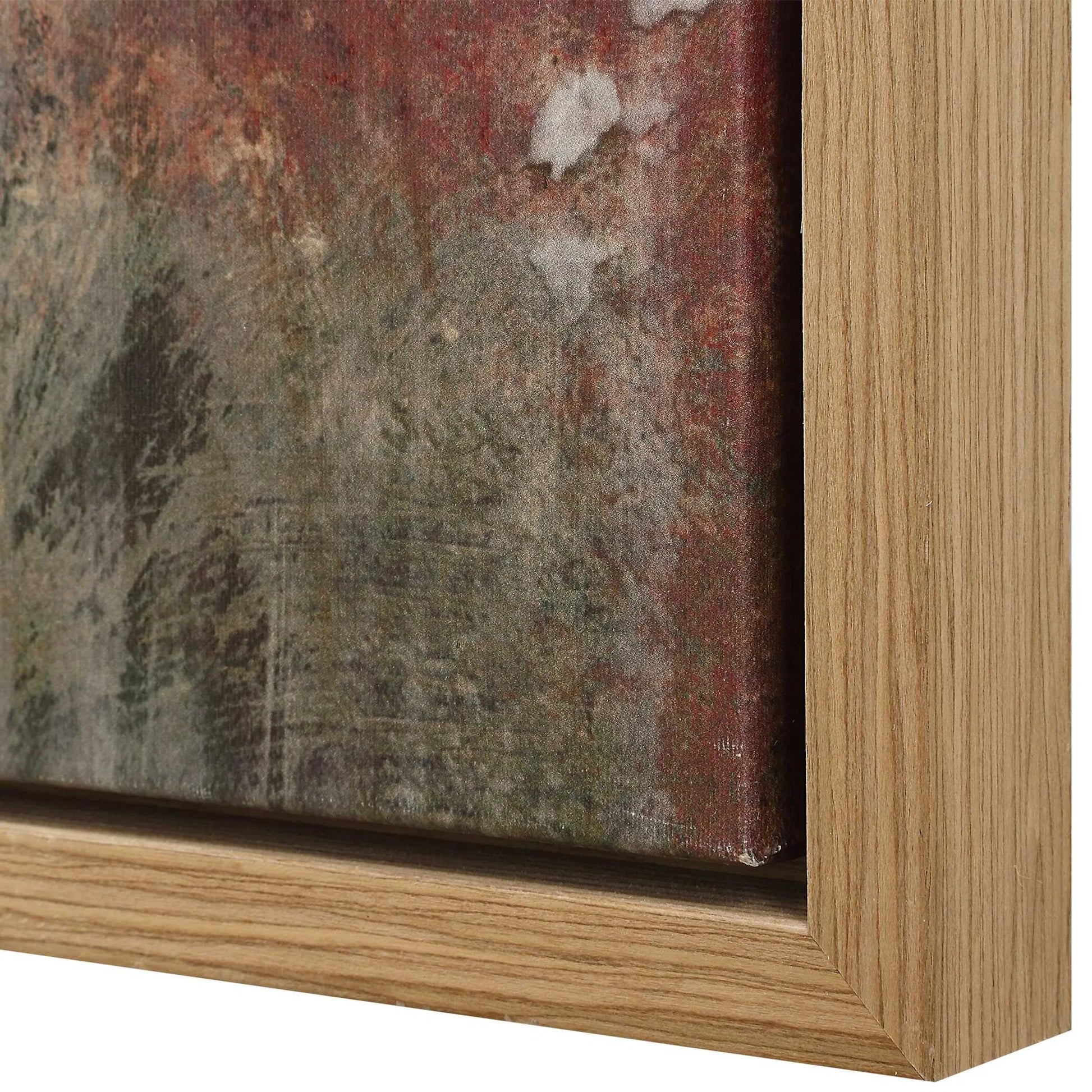 Molten Patina Framed Canvases by Uttermost in oak. Made from pinewood, walnut veneer, canvas in a eclectic & global style.