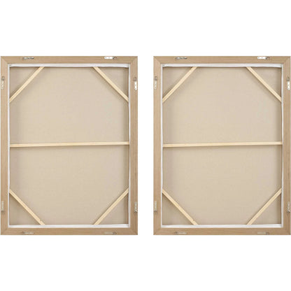 Molten Patina Framed Canvases by Uttermost in oak. Made from pinewood, walnut veneer, canvas in a eclectic & global style.