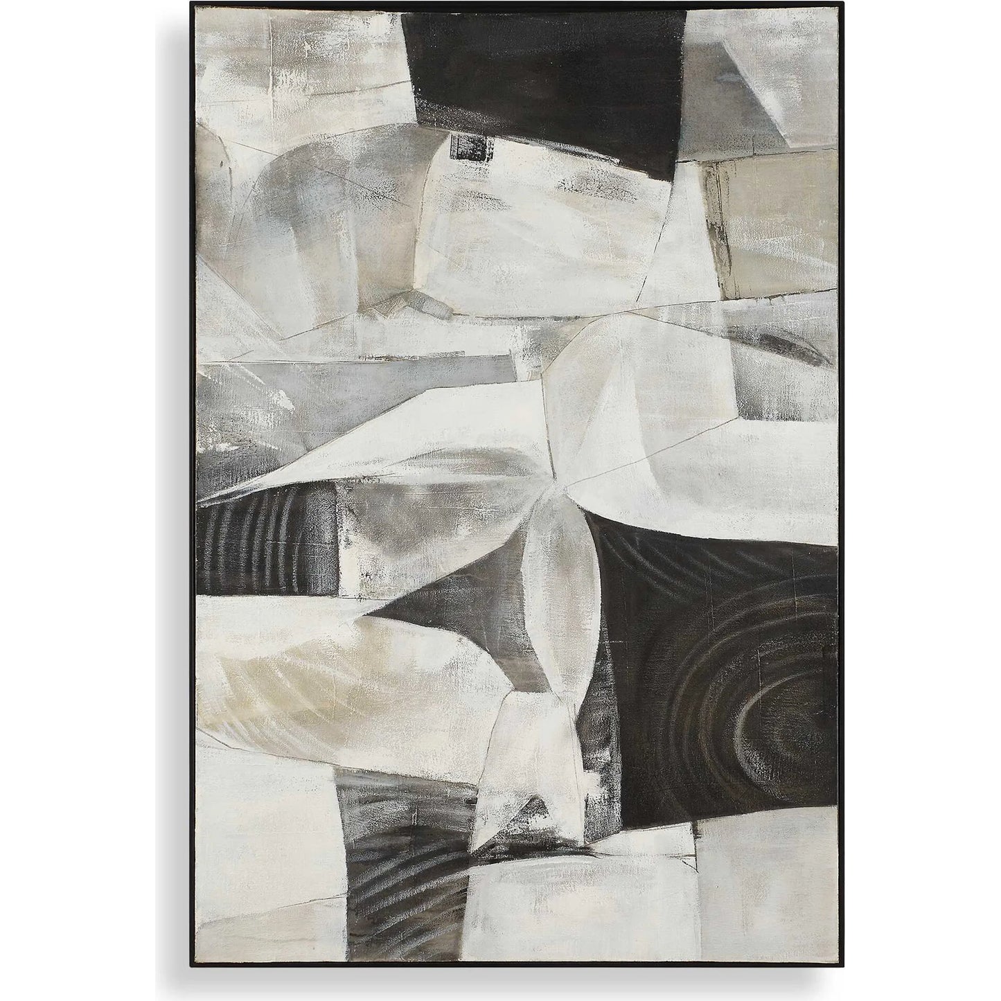 000 SI-2386731 | Primary Silo | Folding Time Framed Abstract Art by Uttermost. Made from canvas, pine wood in a eclectic & global style.