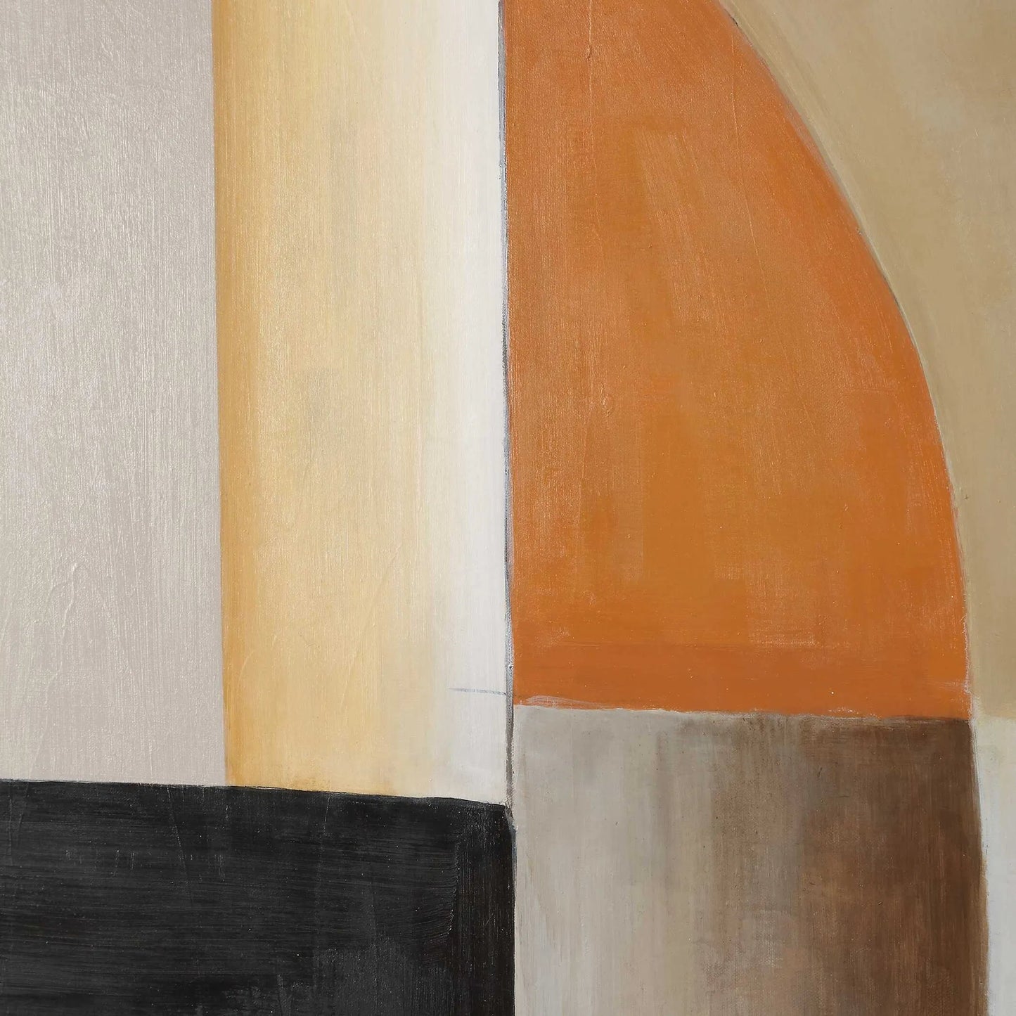 005 SI-2386727 | Closeup | Western Hemisphere Hand Painted Canvas by Uttermost in black. Made from canvas, pine wood, mdf, acrylic in a eclectic & global style.