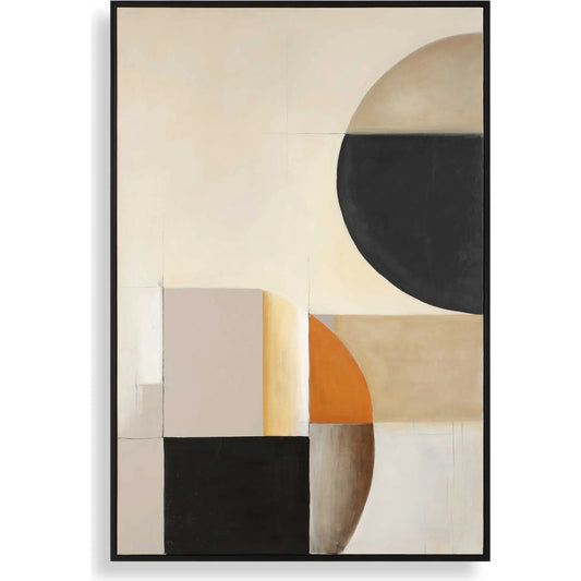 Western Hemisphere Hand Painted Canvas by Uttermost in black. Made from canvas, pine wood, mdf, acrylic in a unique style.