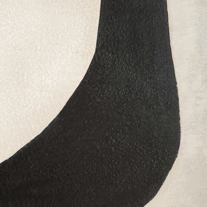 Characters Abstract Art by Uttermost in cream. Made from canvas, pine wood, mdf, acrylic in a modern style.