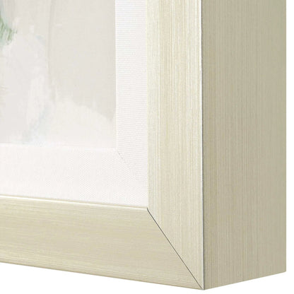 Heat of the Moment Hand Painted Canvas by Uttermost in green, gray and champagne silver. Made from plastic, mdf, linen, paper in a transitional style.