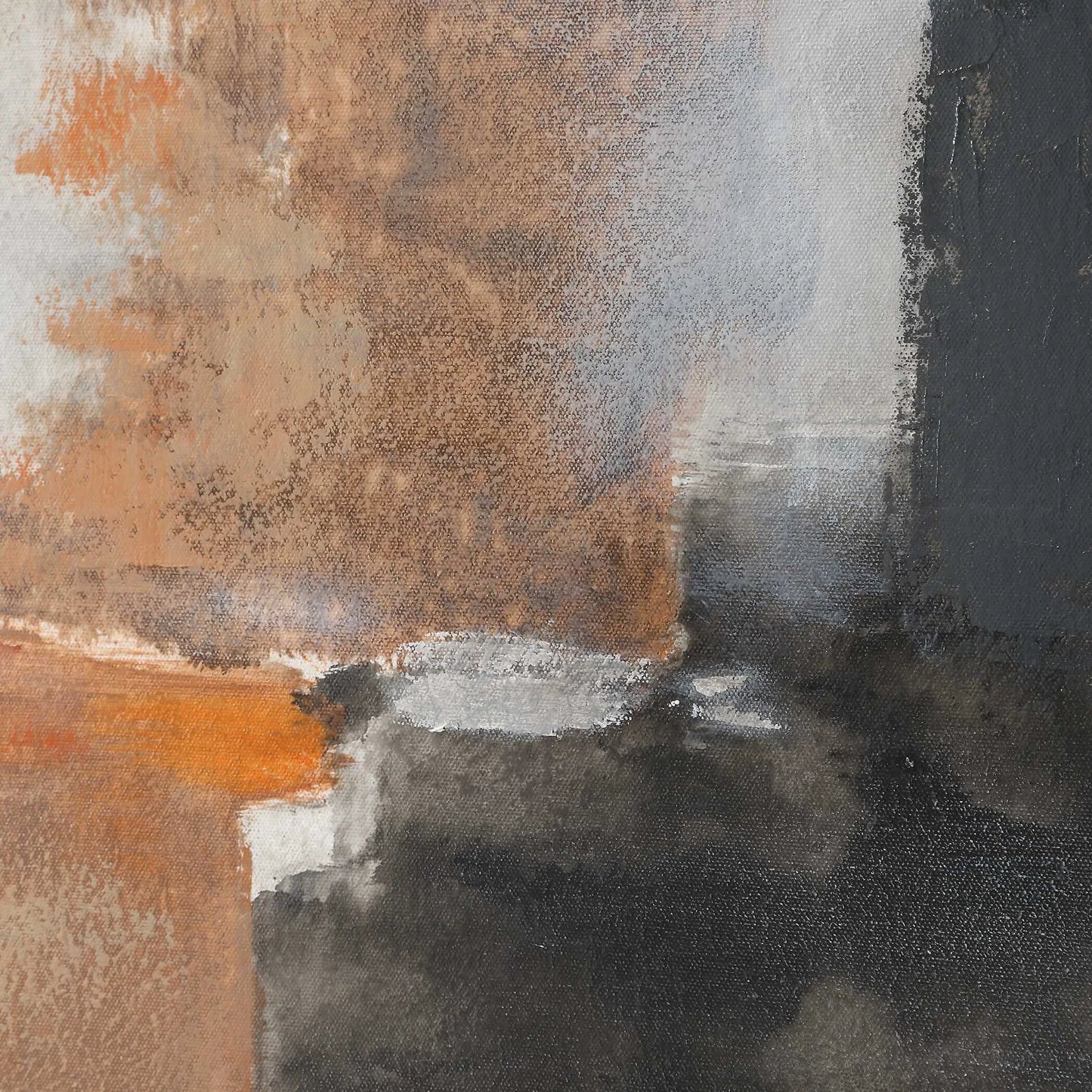 003 SI-2526234 | Closeup | Heat of the Moment Abstract Art by Uttermost. Made from canvas, pine, plastic, mdf, acrylic in a unique style.