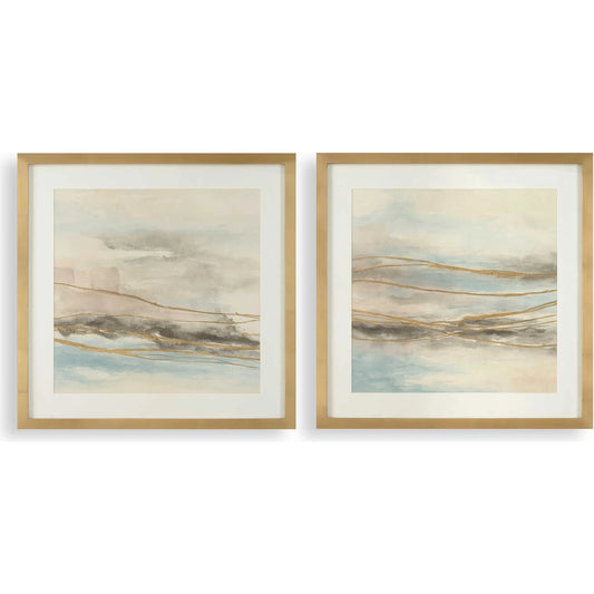 So Abstract Landscape Prints by Uttermost. Made from canvas, pine, plastic, acrylic in a unique style.